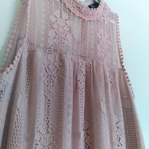 Miss Chievous Elegant Pink Lace Kids Dress